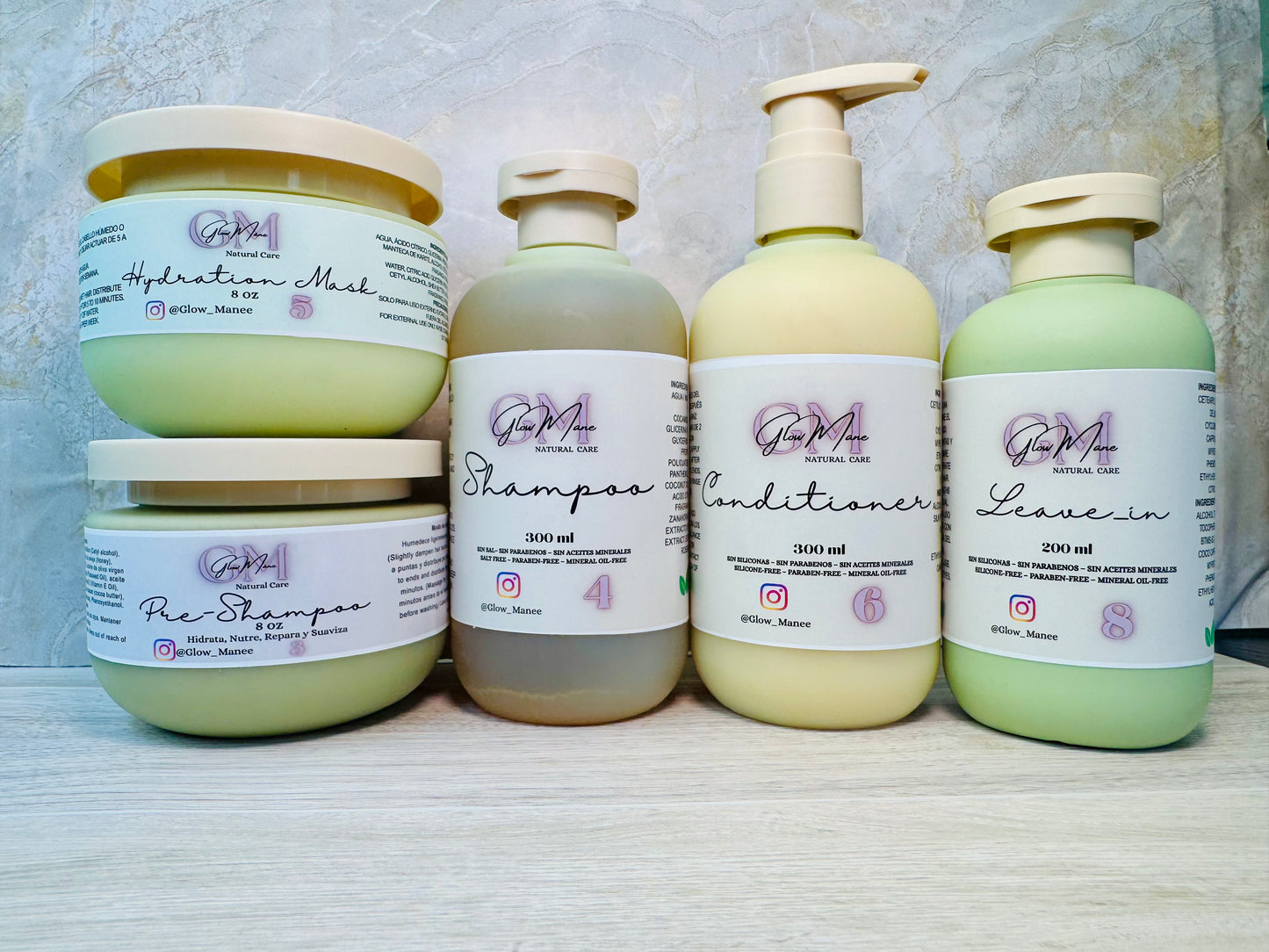 Linea de 5/6/9 Pasos | 5/6/9 Steps Full Hair Kit